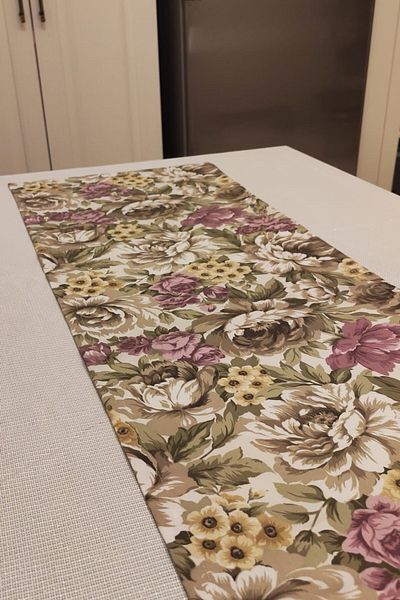 Altın Kuğu Panama Linen Runner 40X140 cm