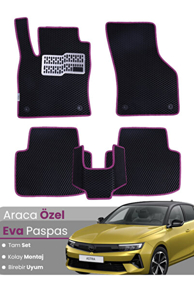stiloto مجموعة كاملة من سجادة EVA المتوافقة مع Opel Astra L Gasoline (2022-20...