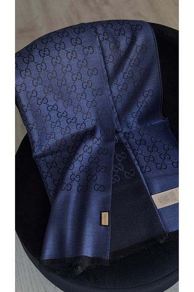 Webinay Home G Pattern Long Label Silk Wool Cotton Shawl Summer 4 Seasons Silk Scraf Hijab