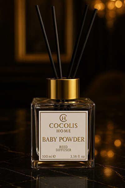 Cocolis Home Baby Powder Reed Dıffuser Çubuklu Oda Kokusu 100 Ml Bebek Pudrası
