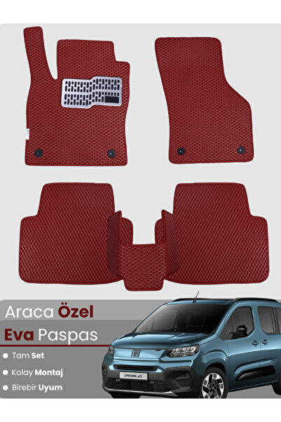 Guerrino مجموعة كاملة من سجادة EVA المتوافقة مع Fiat Doblo (2023-2024) - مطاب...
