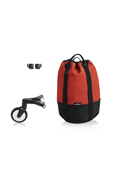 Babyzen YOYO Stroller Bag with Extra Wheel, Capacity 10 kg, Red, 45x23cm