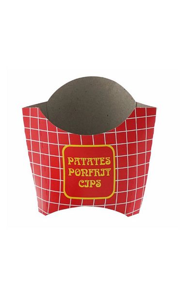 Dolphin Chips Box 50 Pieces Fried Potato Box Disposable Chips Potato Packaging