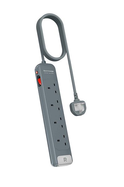RavPower 4 AC Outlets Power Strip - Fire Resistant | Model RP-PC1067
