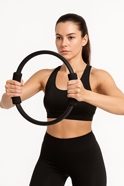 Delta Pilates Çemberi ve 3’lü Direnç Bandı Lastiği Seti – Evde Fitness, Esneme ve Kas Güçlendirme Ekipmanı