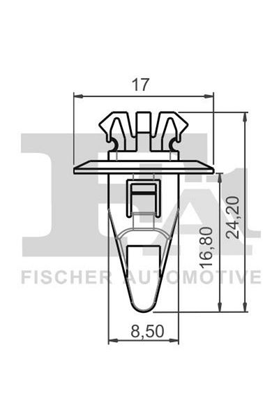 FA1 77-40042.10, Decorative and protective cover clips