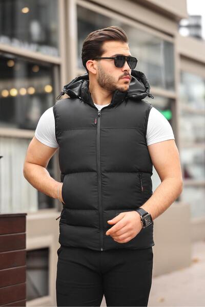 Last fashion Νέας σεζόν Ανδρικό αφαιρούμενο γιλέκο με κουκούλα