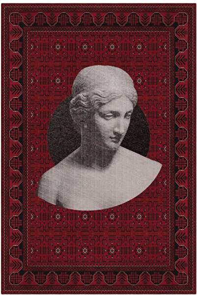 Arteluna Home Haliç 304 Afgan Halısı Vintage Halı Heykel Figürlü Yıkanabilir ...