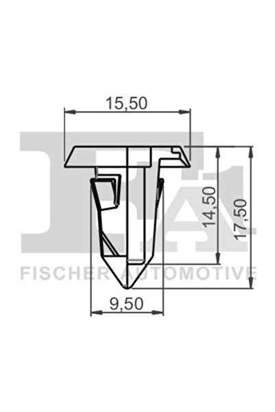 FA1 Clipsuri pentru acoperire decorativă și protecție 11-60007.25