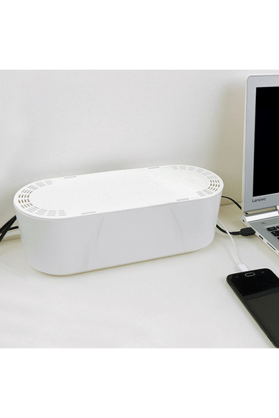 shumee White cable container