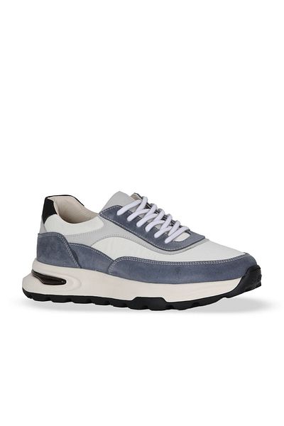 Bueno Shoes Blue Light Suede-Parachute Men's Sports Shoes 07Ma2810F0056