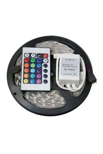 Generic 300 LEDs Waterproof Flexible Strip With 44 Key Ir Remote Multicolour 5meter