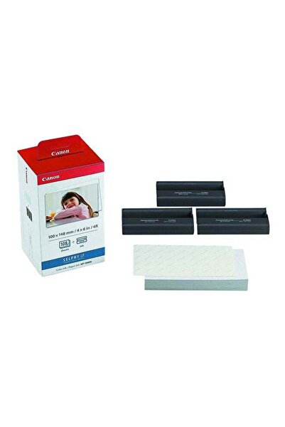 Canon مجموعة حبر/ورق Selphy CP KP-108IN باللون الأبيض اللامع