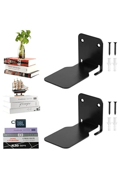 Generic رف كتب مثبت على الحائط من Aputue، قطعتان من الأرفف العائمة شديدة التحمل مع حامل مخفي، موفرة للمساحة