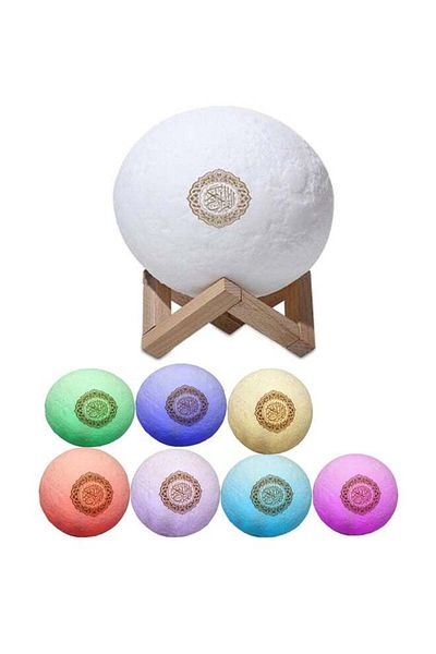 Generic Wireless Remote Moon Lamp Multicolour