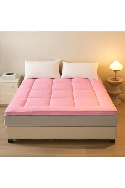 MAXQON Microfiber Mattress Topper 6CM Thickness (Pink, Super King 200x200x6CM)