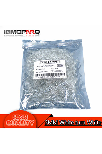 Choice1 1000 قطعة من الثنائيات الباعثة للضوء LED مقاس 3 مم باللون الأزرق والأ...