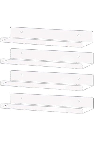 Generic BPA® clear Acrylic Shelf 15" Invisible Floating Wall Ledge Bookshelf,...
