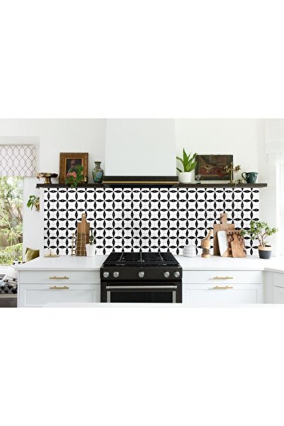 Mercaton Decorative panel, PVC, marble pattern, abstract, black and white, 9648.5cm