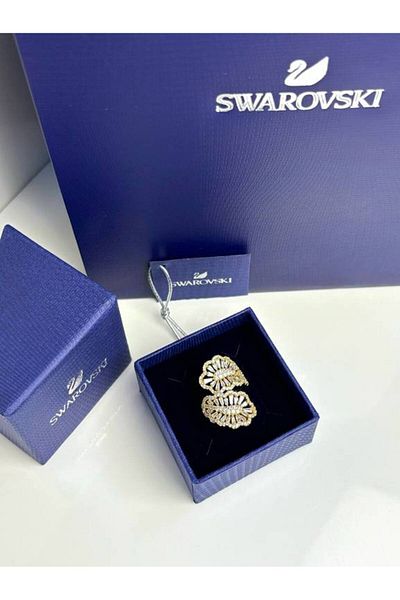 Swarovski Gold Ring Including Accessories