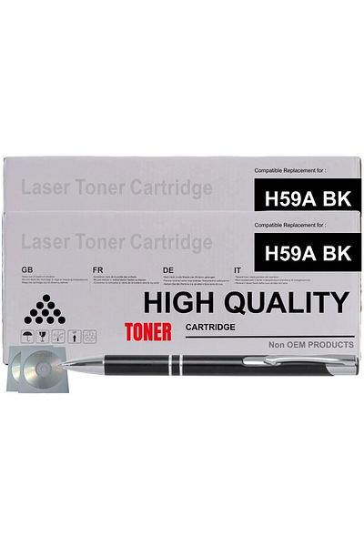 Non-OEM Set Cartus Toner Compatibil HP59A, 2xCF259A Negru, 6000pag, cu chip, Pix CNX226 si 2CD-R Maxell