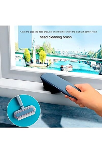 Oxo Feryx 4'ü 1 Arada Pencere Ekran Temizleyici Fırça Pencere Sileceği Tüy Toplama Kedi Tüy Toplama