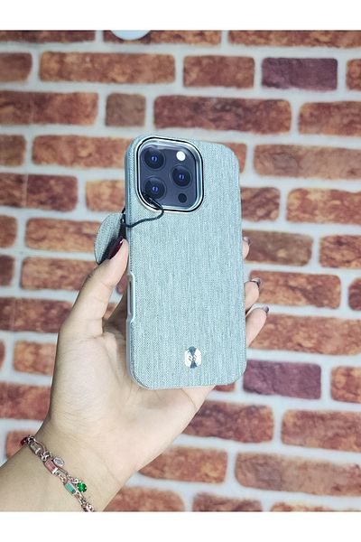 AİRB Jean Denim Case with Magsafe for iPhone 16 Pro
