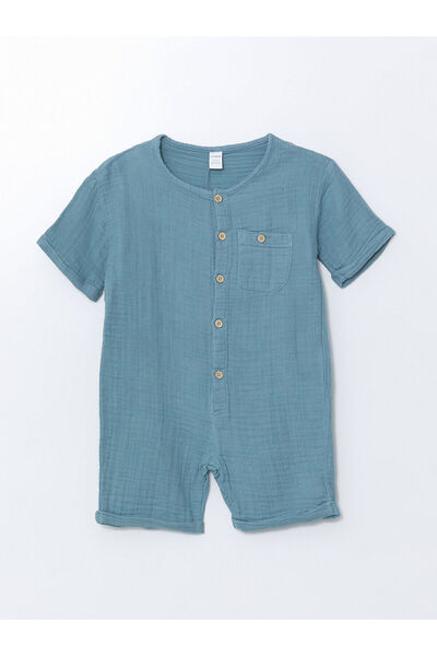 LC Waikiki Crew Neck Basic Short Sleeve Boys' Jumpsuit