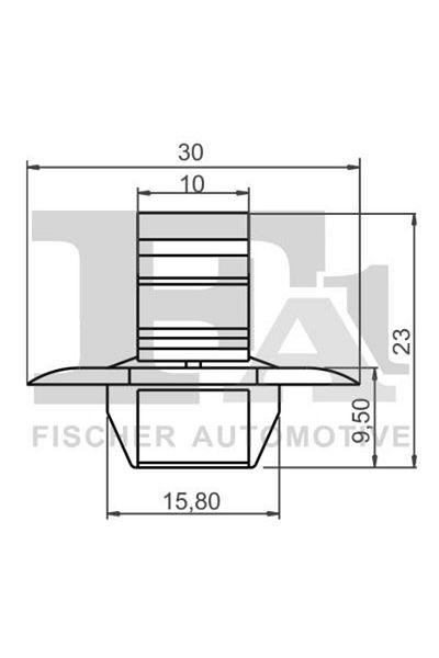 FA1 21-40055.25, Clips for decorative and protective covering.