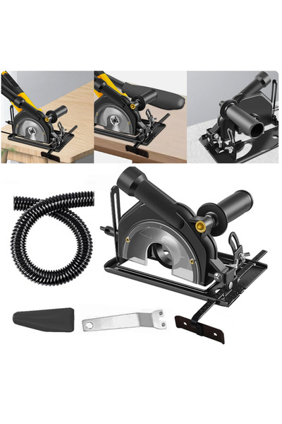 Mestesugaretul Adaptor pentru ferăstrău circular pentru polizor unghiular, 100-125 mm, suport pentru polizor, 45 de tăiere