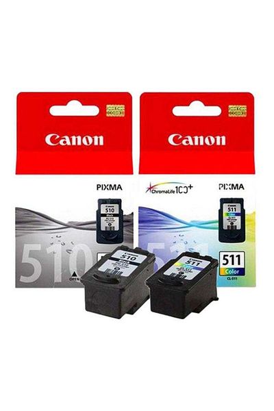 Canon 510 Black & 511 Color Cartridges Multicolour
