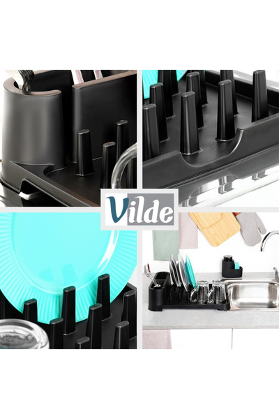 shumee Black dish drainer 41x32.5x11 cm