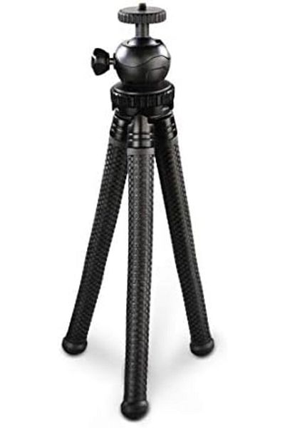Hama 4605 FlexPro Tripod for Smartphone/GoPro/Photo Cameras, 27 cm Size, Black