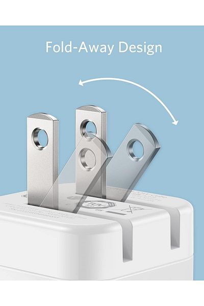 Anker PowerPort 20W White Home Charger – With Cable