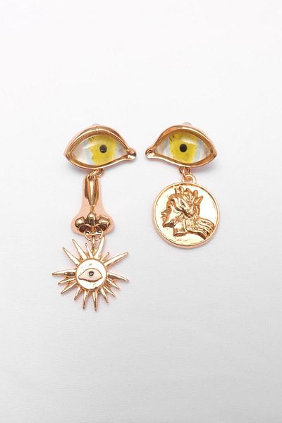 SHERIN Dangle Eye Earrings