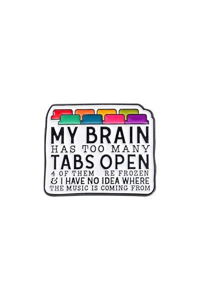 Choice Style 22 Mental Health Series Enamel Pins Social Anxiety Psychology Awareness Quotes Metal Badge Who