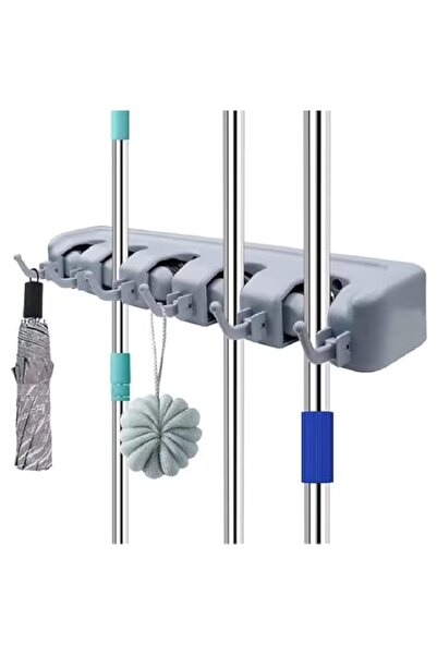 Generic Lovely Qiqi Broom Holder Wall Mounted Kitchen Hanging Garage Utility ...