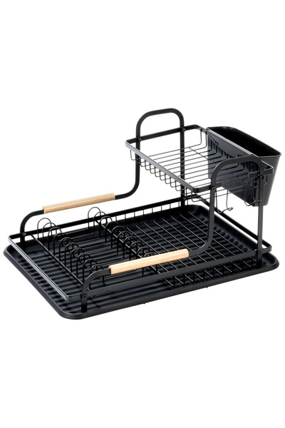 shumee Black 2-tier dish drainer 48.5x32x23.5 cm