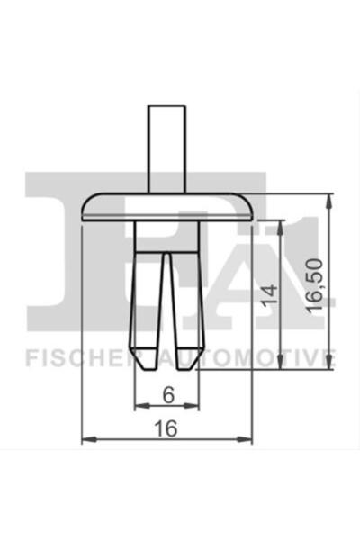 FA1 Set of 5 Rivets for Volvo F14-20002.5