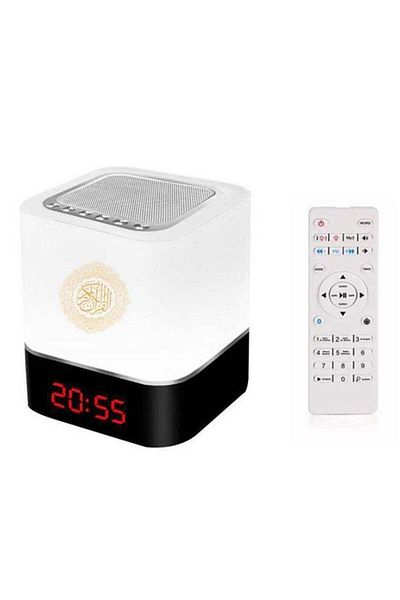 Generic ELTRAZONE ðŸ“¿ New Wireless Touch Lamp Quran Bluetooth Speaker with Remote Control â€“ White Islami