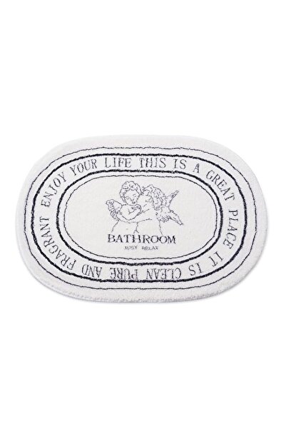 Generic سجادة حمام سافيسانا باللونين الأسود والأبيض، مقاس 20×32 بوصة، ناعمة و...