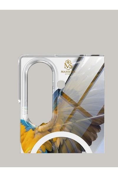 Massemr Case for Samsung Galaxy Z Fold 7 Slim Magsafe Compatible Ultra Thin Magnetic Transparent Case