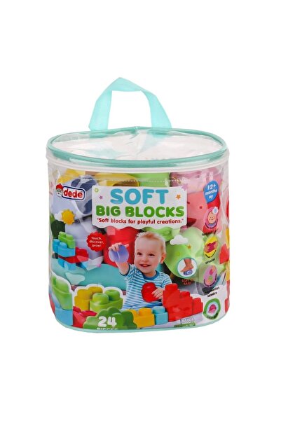 DEDE 04008 Soft Big Blocks Bag 24 Pieces -Fentoys