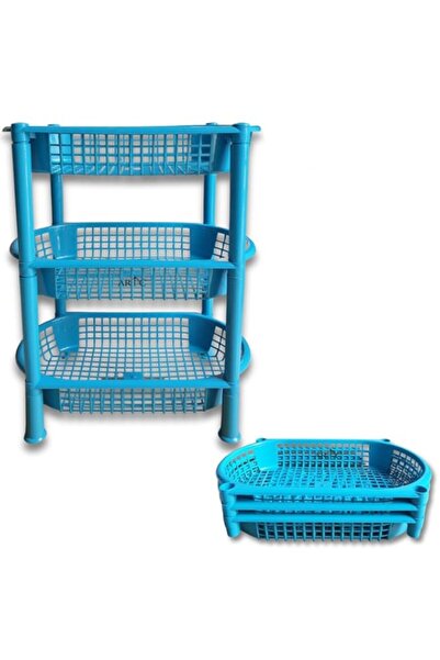 Generic ARTC Vegetable Storage Rack (Blue, 3-Tier)