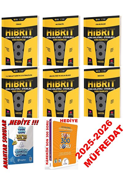 Hız Yayınları HIZ LGS 2026 MÜFREDAT 8.SINIF HİBRİT KONU ANLATIMLI SORU BANKAS...