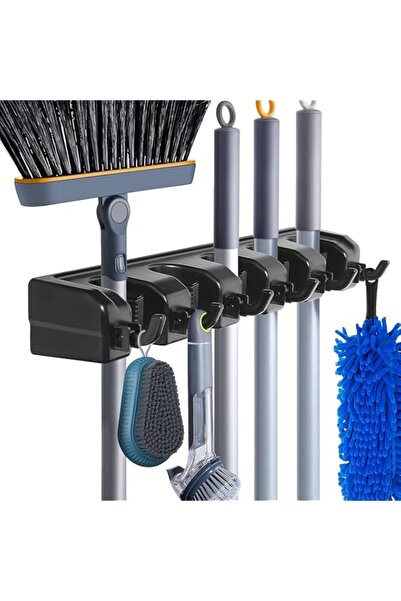 Generic HYRIXDIRECT Broom Holder Wall Mount Broom Organizer Mop Holder Hanger...