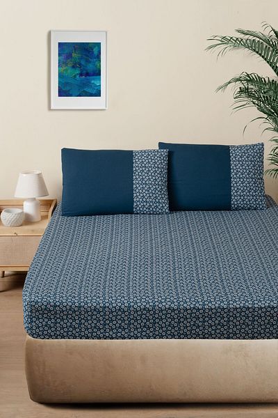 VENICA MASCUSE Double Fitted Sheet Set Ranforce