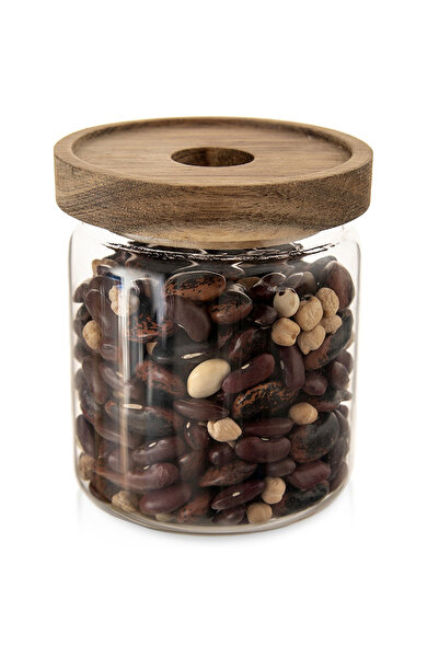 shumee Glass container for bulk products with lid and seal 730 ml