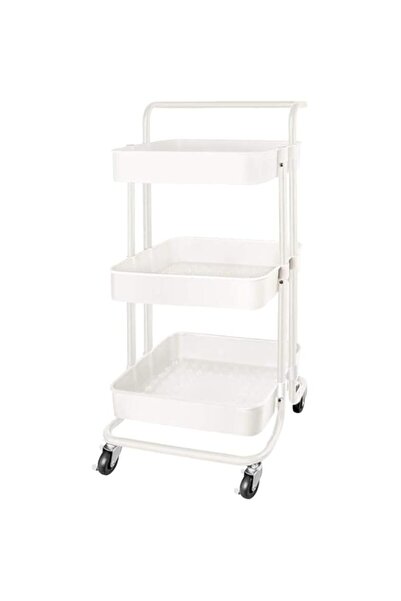Generic 3-Tier Rolling Utility Carts Trolley Storage Cart with Handle Multifu...