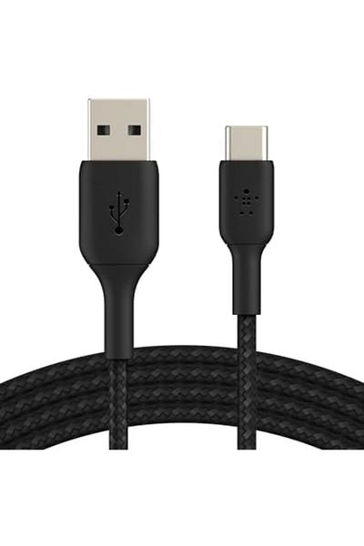Belkin BoostCharge Braided USB-C to USB-A Cable - 1m, Black